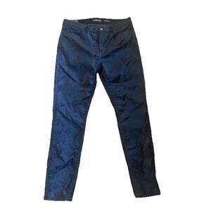 Jen7 by 7 for All Mankind Women's Velvet Skinny Jeans Black Size 12 Holidays